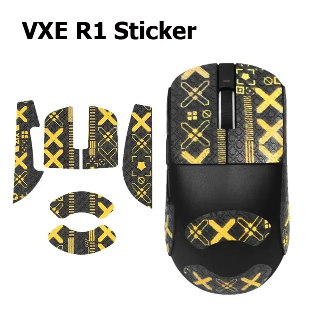 VXE R1 Mouse Sticker Grip Tape Skate Handmade Sticker Non Slip Suck Sweat For VXE R1 Wireless Mouse