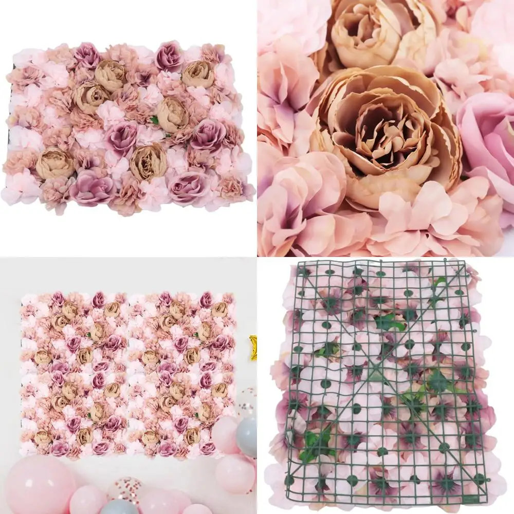 Set of 6 Artificial Autumn Pink Flower Wall Panels, 24x16 Inches Silk Fabric Floral Backdrop for Weddings and Events
Set of 6 Artificial Autumn Pink Flower Wall Panels, 24x16 Inches Silk Fabric Floral Backdrop for Weddings and Events