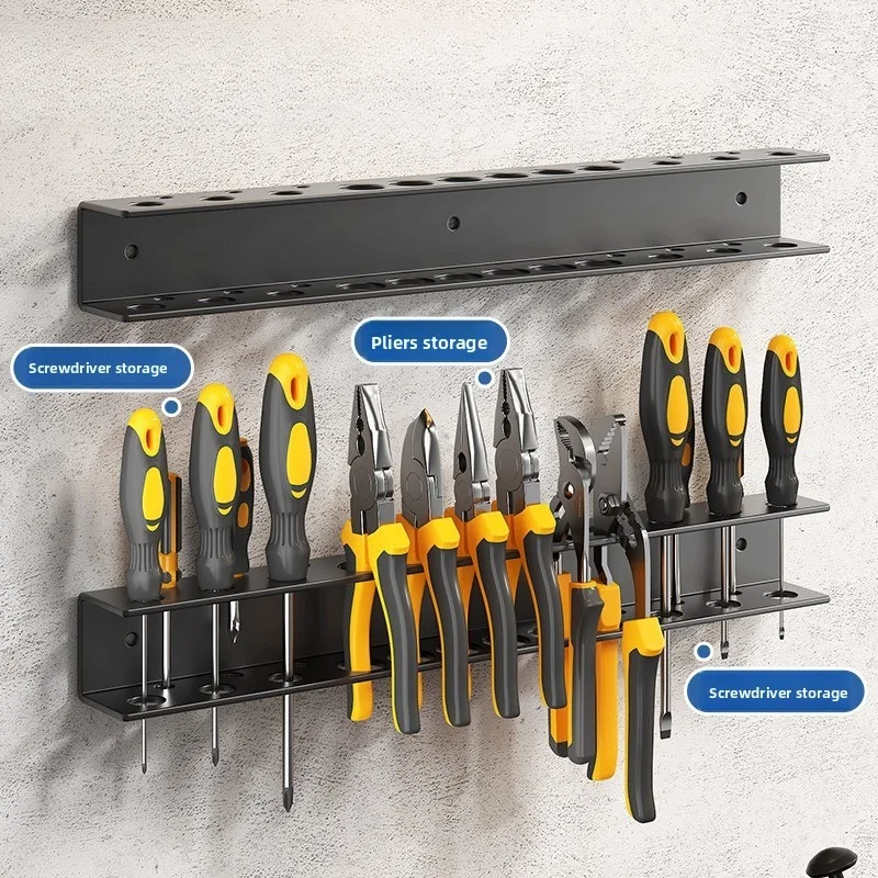 Wall Mount Pliers Storage Rack, Multifunctional Hardware Tool Organizer Holder for Screwdrivers Hand Tools Garage Workshop
Wall Mount Pliers Storage Rack, Multifunctional Hardware Tool Organizer Holder for Screwdrivers Hand Tools Garage Workshop
