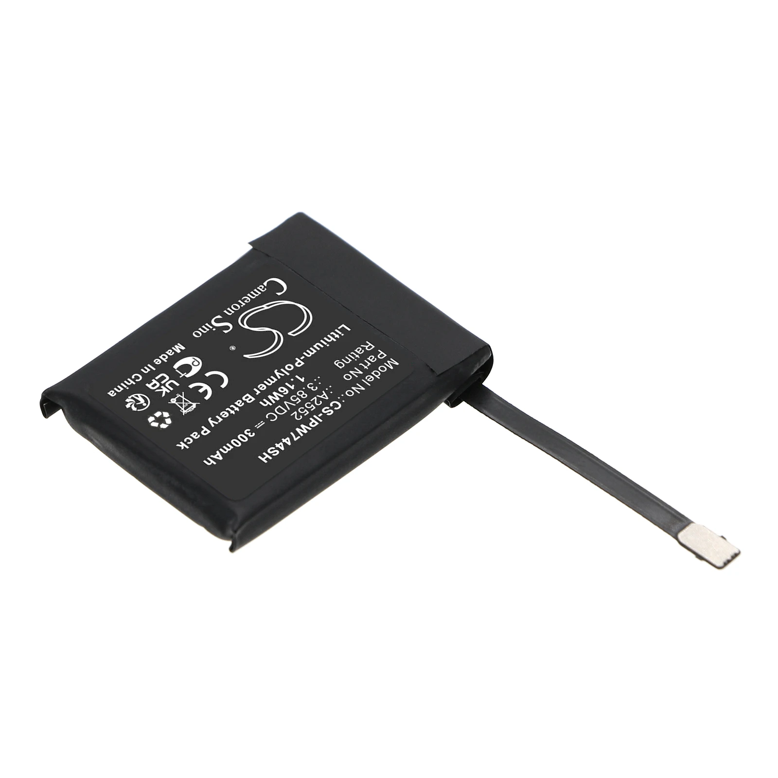 Аккумулятор для смарт-часов Apple Watch серии S7 45 мм A2552 300mAh / 1.16Wh
Аккумулятор для смарт-часов Apple Watch серии S7 45 мм A2552 300mAh / 1.16Wh
