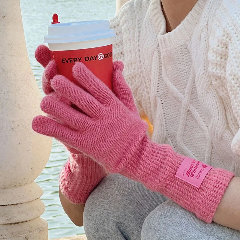 1Pair Long Warm Gloves For Women Korean Touch Screen Gloves Fashion Solid Color Knitted Gloves Winter Work Gloves Mittens
1Pair Long Warm Gloves For Women Korean Touch Screen Gloves Fashion Solid Color Knitted Gloves Winter Work Gloves Mittens