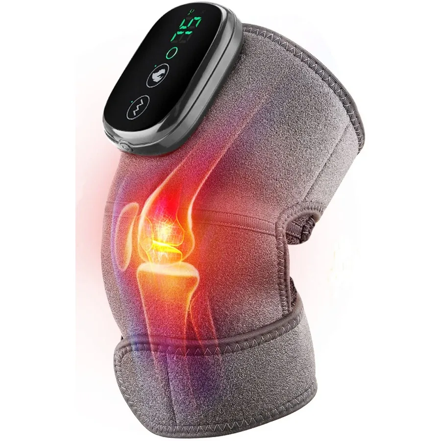 Heated Knee Massager Shoulder Heating Pads Elbow Brace 3 in 1 with Vibration Cordless Rechargeable Heating Knee Warmers Wrap fo
Heated Knee Massager Shoulder Heating Pads Elbow Brace 3 in 1 with Vibration Cordless Rechargeable Heating Knee Warmers Wrap fo