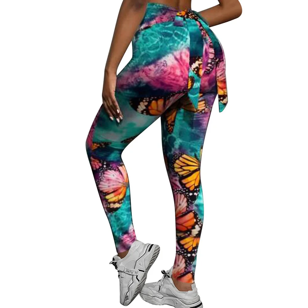 Women Butterfly Print High Waist Yoga Leggings Tie Bow Butt Lifting Quick Dry Summer Workout Fitness Tights
Women Butterfly Print High Waist Yoga Leggings Tie Bow Butt Lifting Quick Dry Summer Workout Fitness Tights