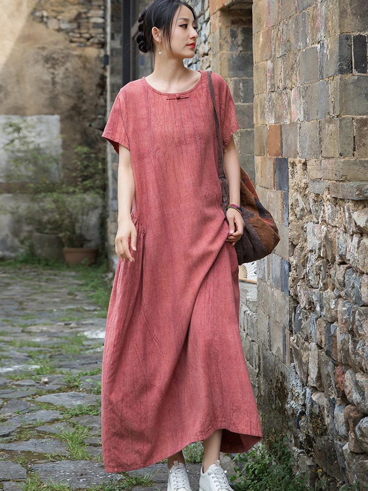 Женское длинное платье из хлопка и льна, Новое поступление, лето 2022, винтажный стиль, свободные удобные женские повседневные платья с круглым вырезом и принтом тай-дай M1257
Женское длинное платье из хлопка и льна, Новое поступление, лето 2022, винтажный стиль, свободные удобные женские повседневные платья с круглым вырезом и принтом тай-дай M1257