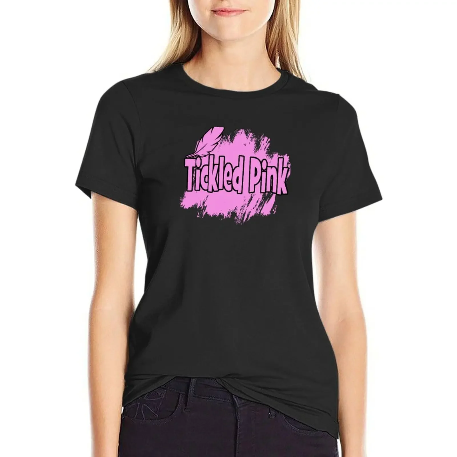 Tickled Pink T-Shirt blanks heavyweights plus size tops customizeds Women clothing
Tickled Pink T-Shirt blanks heavyweights plus size tops customizeds Women clothing