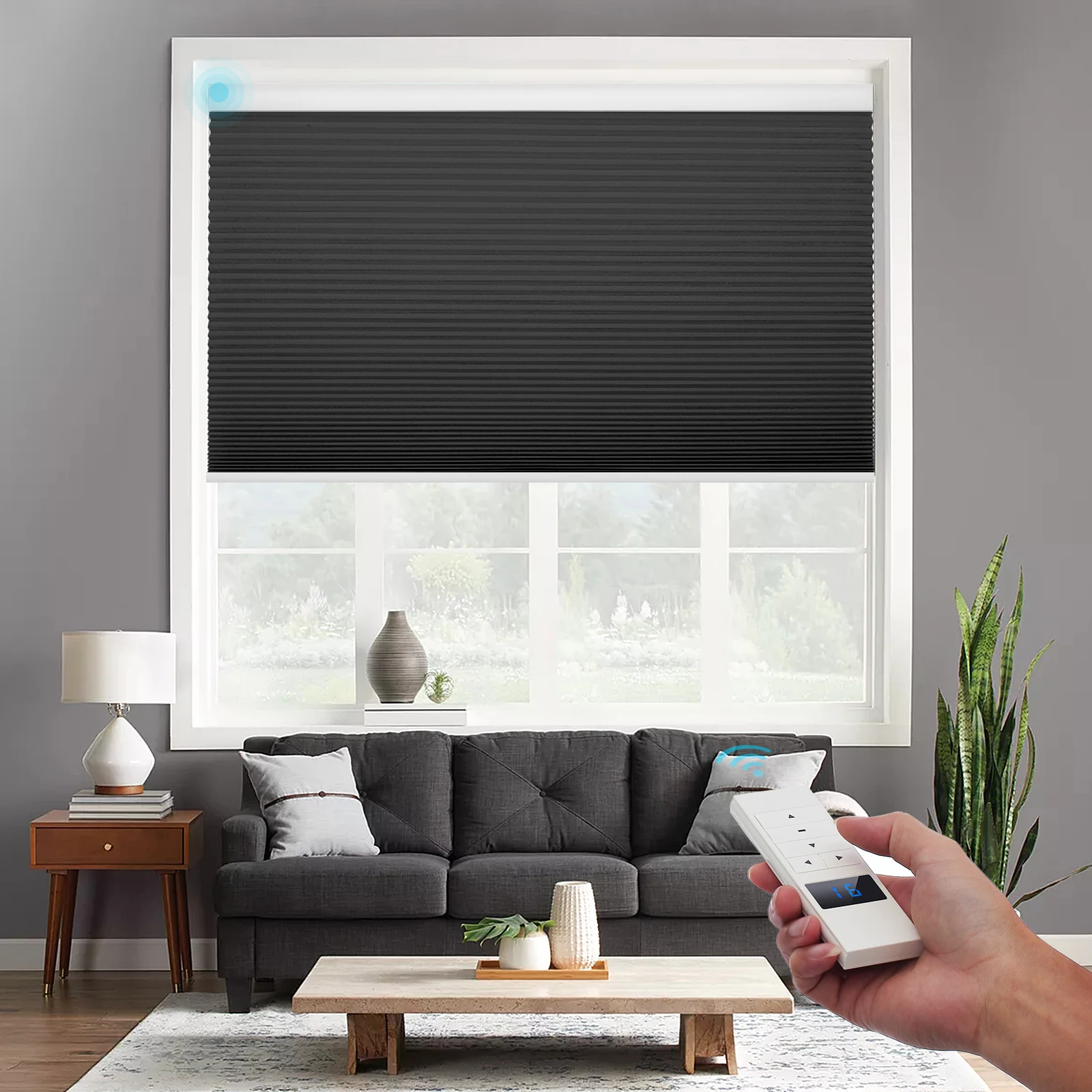 Blackout Smart Window Accordion Blinds Cellular Honeycomb Shades Compatible with Alexa Google Rechargeable Motorized
Blackout Smart Window Accordion Blinds Cellular Honeycomb Shades Compatible with Alexa Google Rechargeable Motorized
