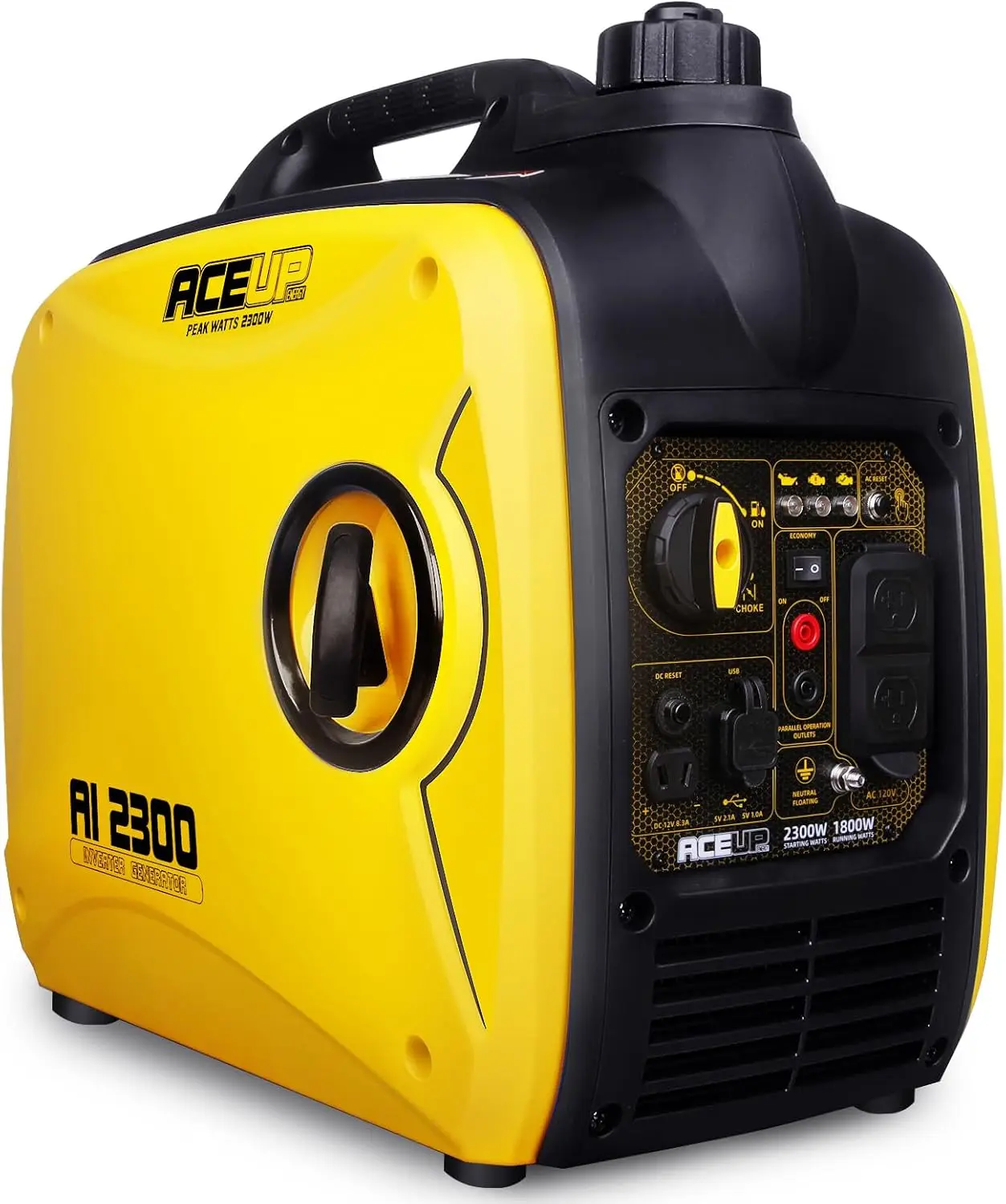 2300 Watt Portable Inverter Generator, Super Quiet Gas Generator for Home Use, EPA Compliant, Lightweight RV Ready
2300 Watt Portable Inverter Generator, Super Quiet Gas Generator for Home Use, EPA Compliant, Lightweight RV Ready