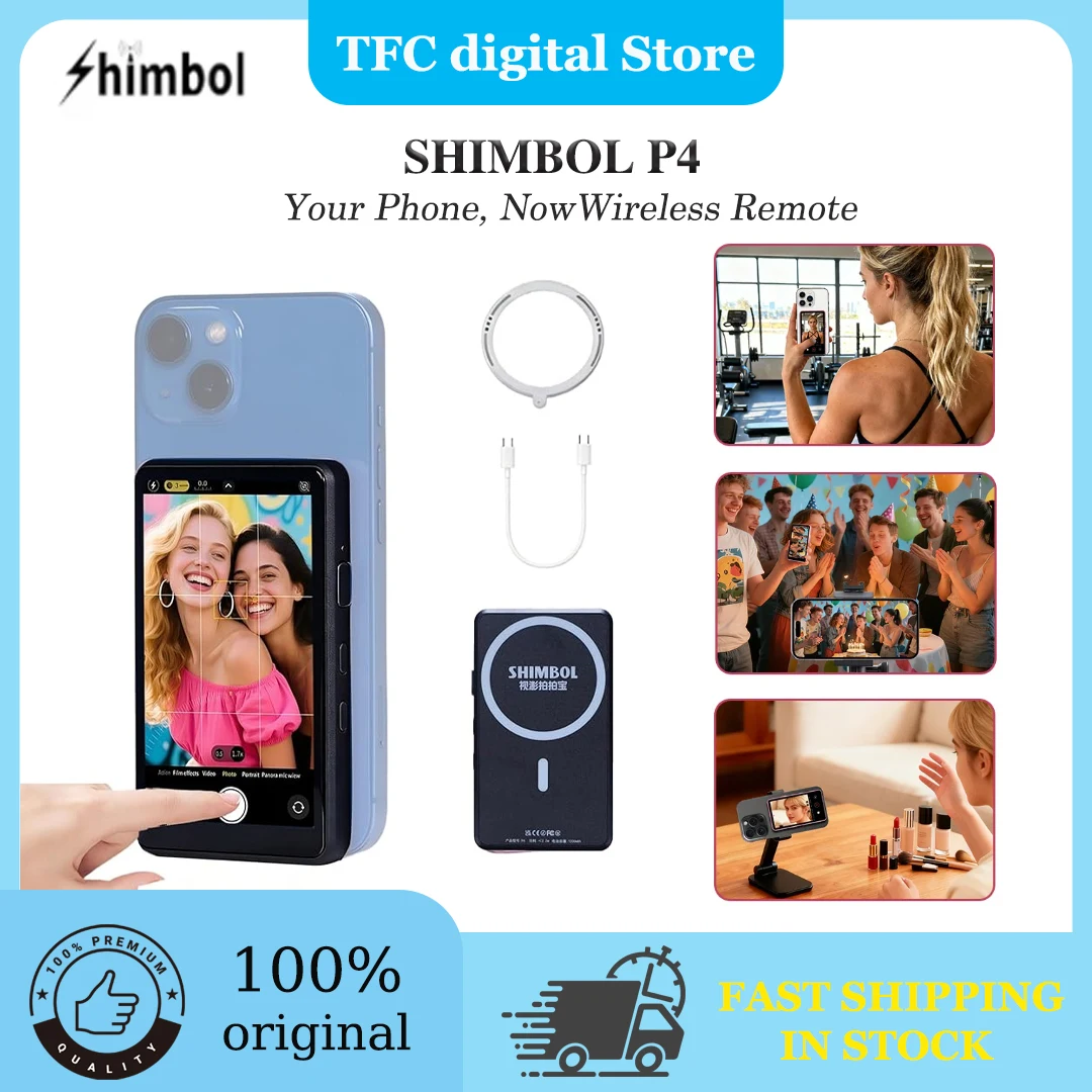 SHIMBOL P4 Magnetic Phone Selfie Monitor Screen Touchscreen Zoom Anti-Touch control for iPhone Android Vlog Live Stream
SHIMBOL P4 Magnetic Phone Selfie Monitor Screen Touchscreen Zoom Anti-Touch control for iPhone Android Vlog Live Stream