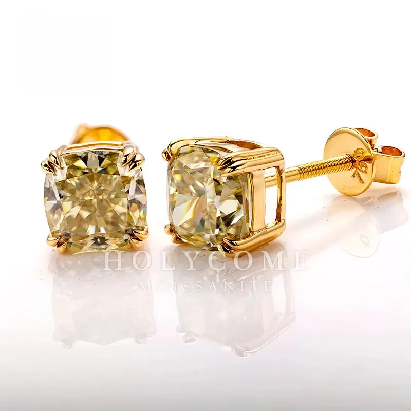 2024 Fashion Design 1ct Cushion Cut Champagne Color Moissanite Earring Loose Moissanite s925 Yellow Gold Plated Earring
2024 Fashion Design 1ct Cushion Cut Champagne Color Moissanite Earring Loose Moissanite s925 Yellow Gold Plated Earring