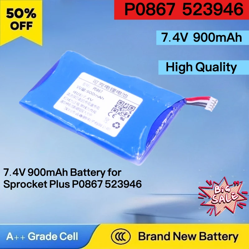 New 7.4V 900mAh Battery for Sprocket Plus P0867 523946 Battery Replacement Battery
New 7.4V 900mAh Battery for Sprocket Plus P0867 523946 Battery Replacement Battery