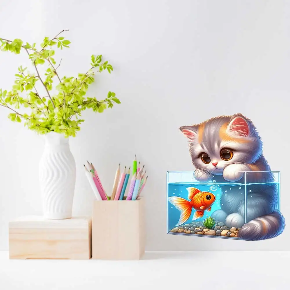 Cute kitten waterproof stickers living room bedroom door and window decoration stickers refrigerator stickers CM75
Cute kitten waterproof stickers living room bedroom door and window decoration stickers refrigerator stickers CM75