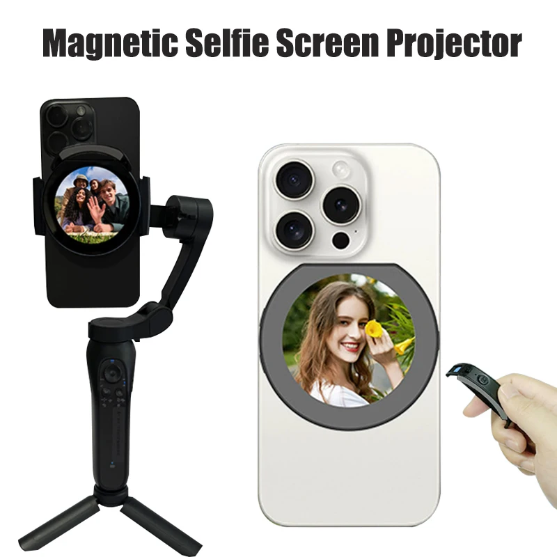 Wireless Monitor Rear Camera Screen Vlog Live Stream Outdoor Selfie Tool Smartphone Magnetic Phone Selfie Screen Projector
Wireless Monitor Rear Camera Screen Vlog Live Stream Outdoor Selfie Tool Smartphone Magnetic Phone Selfie Screen Projector