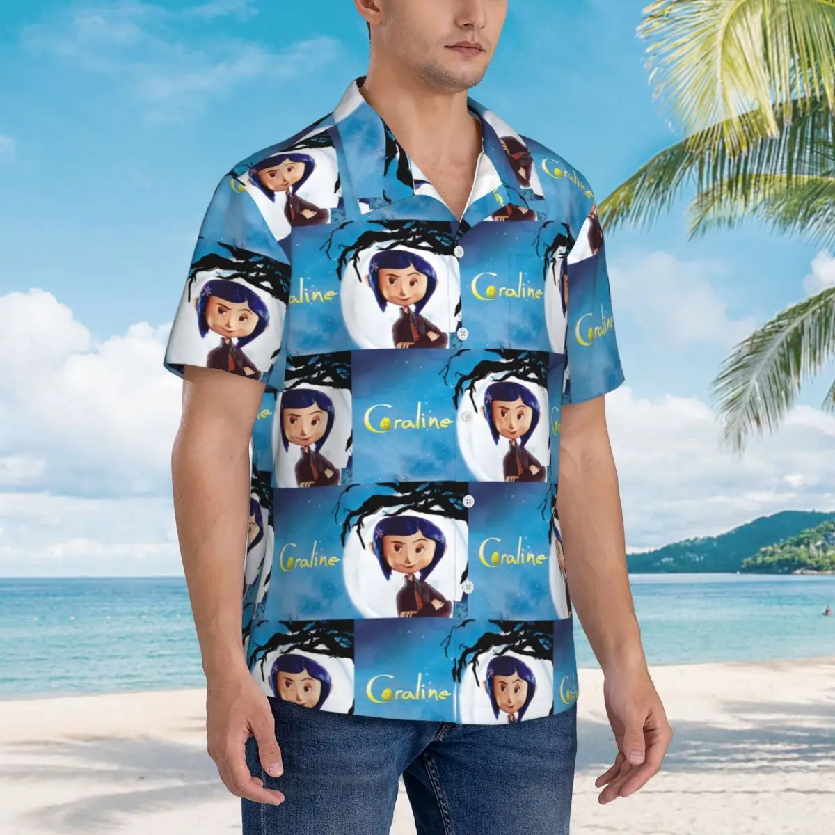 Coralines Halloween Cartoon Anime Hawaiian Shirts Funny Men Short Sleeve Shirt for Summer Beach Men's Button Tops
Coralines Halloween Cartoon Anime Hawaiian Shirts Funny Men Short Sleeve Shirt for Summer Beach Men's Button Tops