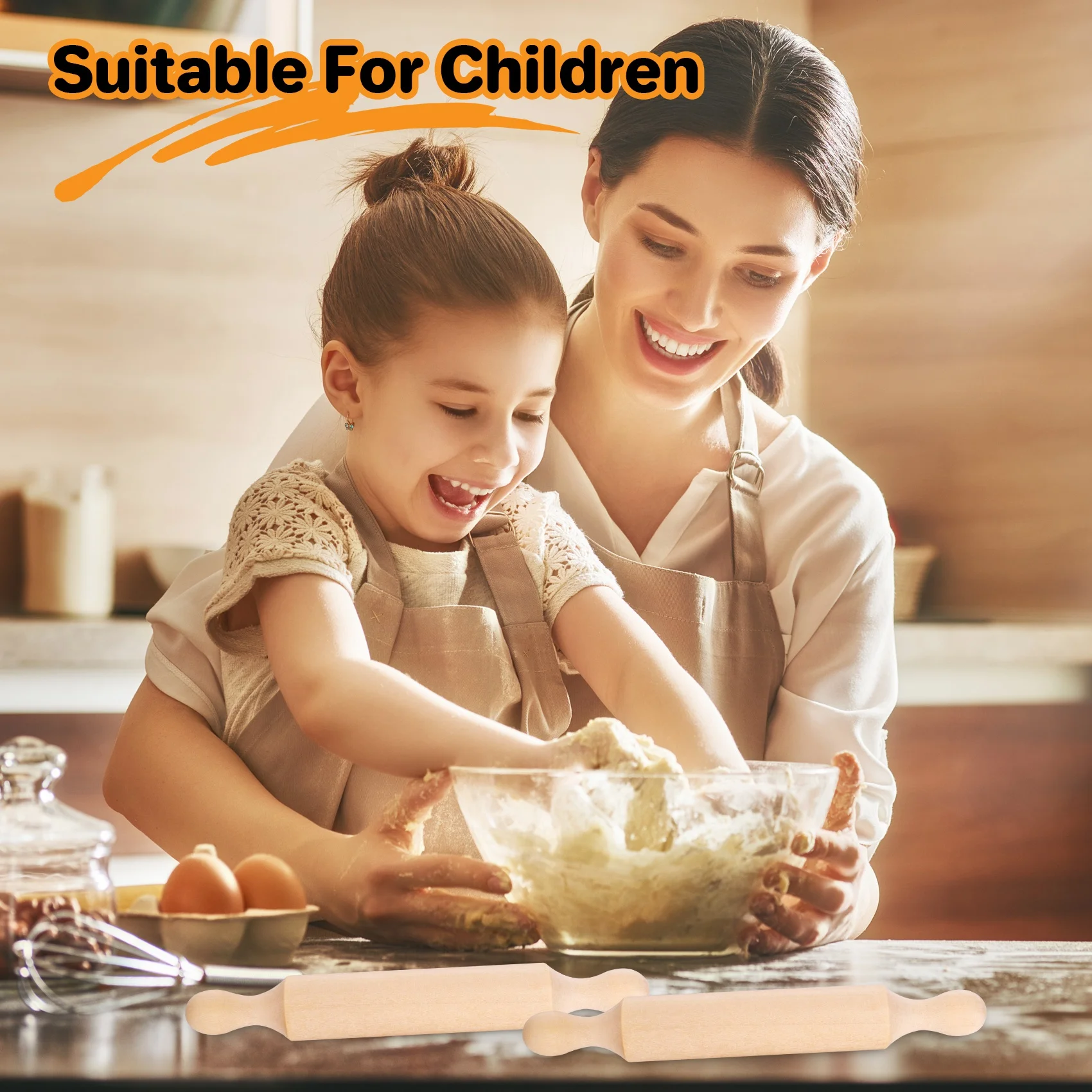New Wooden Mini Rolling Pin 6 Inches Long Kitchen Baking Rolling Pin Small Wood Dough Roller for Children Fondant Pasta
New Wooden Mini Rolling Pin 6 Inches Long Kitchen Baking Rolling Pin Small Wood Dough Roller for Children Fondant Pasta