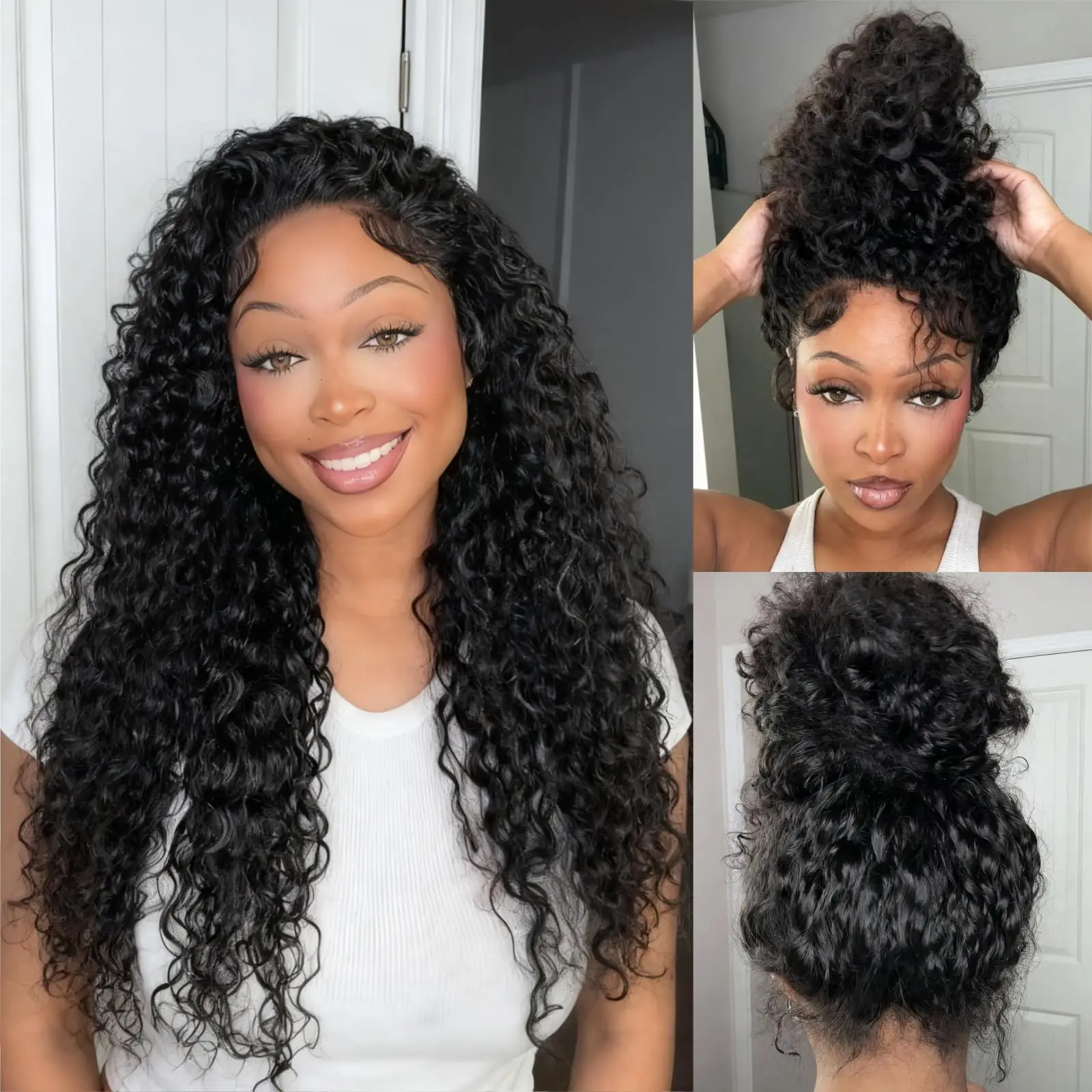 13X4 5X5 HD Lace Front Human Hair Wigs Pre Plucked Deep Wave 360 Full Lace Wigs 200 Density Transparent Lace Curly Wig For Women
13X4 5X5 HD Lace Front Human Hair Wigs Pre Plucked Deep Wave 360 Full Lace Wigs 200 Density Transparent Lace Curly Wig For Women