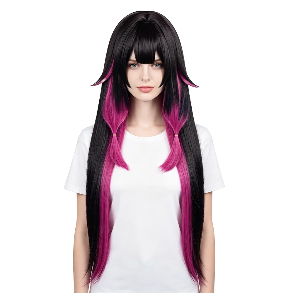 Columbina Damselette Cosplay Wig Fatui Harbinge Black Pink Highlight Long Straight Heat Resistant Wig For Women Comic Con Party
Columbina Damselette Cosplay Wig Fatui Harbinge Black Pink Highlight Long Straight Heat Resistant Wig For Women Comic Con Party