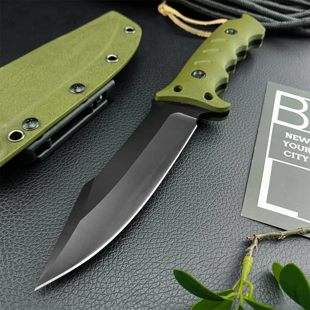 Green/Black Full Tang Tactical Fixed Blade Knife 8Cr13Mov Steel Ourdoor Military Combat Self Defense Knives with Kydex Sheath
Green/Black Full Tang Tactical Fixed Blade Knife 8Cr13Mov Steel Ourdoor Military Combat Self Defense Knives with Kydex Sheath