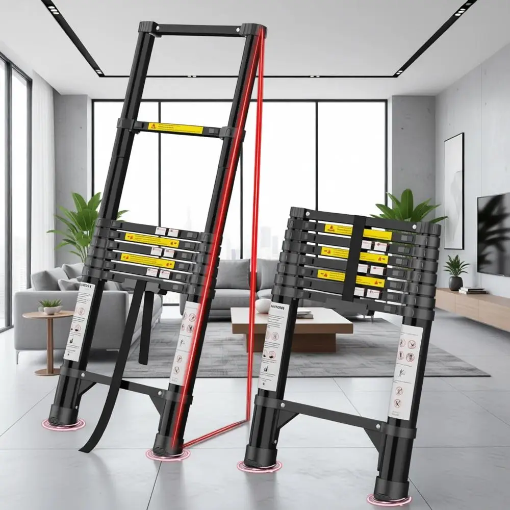 Collapsible Ladder Extension for RVs, Travel Trailers - 8.5ft Tall, 330lbs Capacity, Compact and Adjustable
Collapsible Ladder Extension for RVs, Travel Trailers - 8.5ft Tall, 330lbs Capacity, Compact and Adjustable