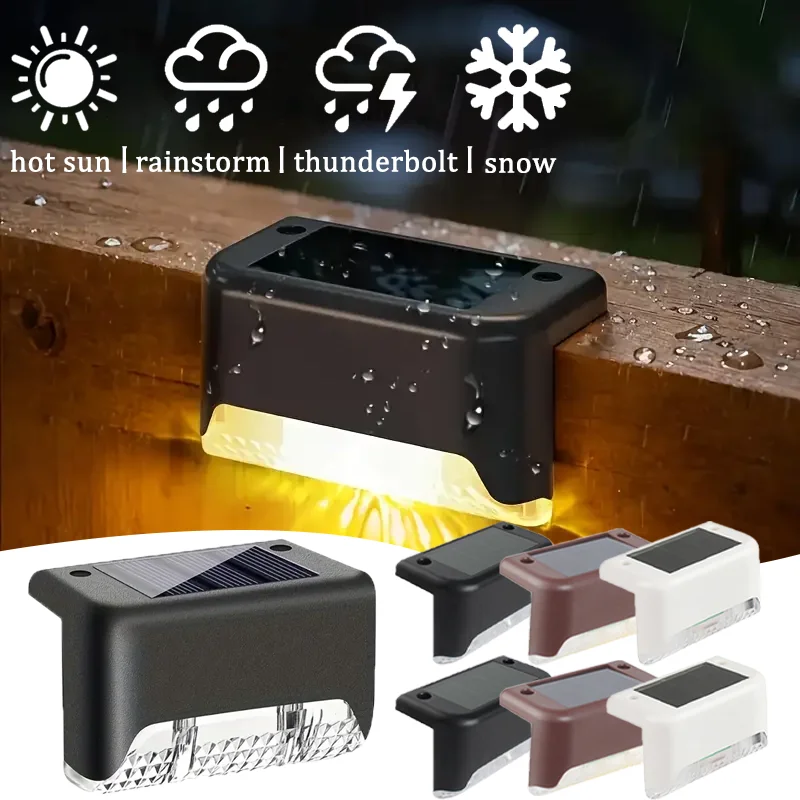 Warm White LED Solar Step Lamp Path Stair Outdoor Garden Lights Waterproof Balcony Light Decoration for Patio Stair Fence Light
Warm White LED Solar Step Lamp Path Stair Outdoor Garden Lights Waterproof Balcony Light Decoration for Patio Stair Fence Light