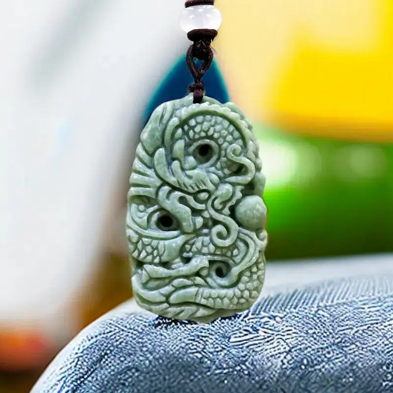 Natural Real Jade Dragon Pendant Necklace Amulet Accessories Gemstones Vintage Luxury Charm Designer Gift Carved Jewelry
Natural Real Jade Dragon Pendant Necklace Amulet Accessories Gemstones Vintage Luxury Charm Designer Gift Carved Jewelry