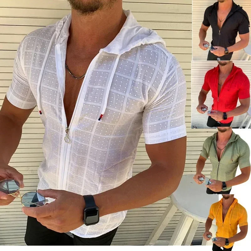 Caofeimmao 2025 Fashion Long/Short Sleeved Hoodie Zipper T Shirt Men Clothing Summer Solid Color Casual Plaid Print Open Stitch
Caofeimmao 2025 Fashion Long/Short Sleeved Hoodie Zipper T Shirt Men Clothing Summer Solid Color Casual Plaid Print Open Stitch