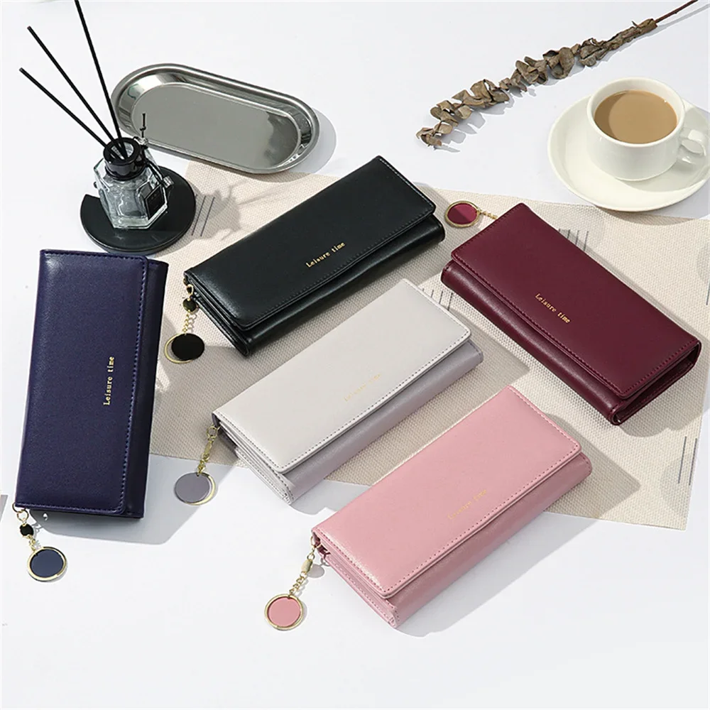 Long Tri-fold Wallet Womens PU Leather Zipper Purse Card Holder High-End Solid Color Multi-functional Clutch Large Capaci Wallet
Long Tri-fold Wallet Womens PU Leather Zipper Purse Card Holder High-End Solid Color Multi-functional Clutch Large Capaci Wallet