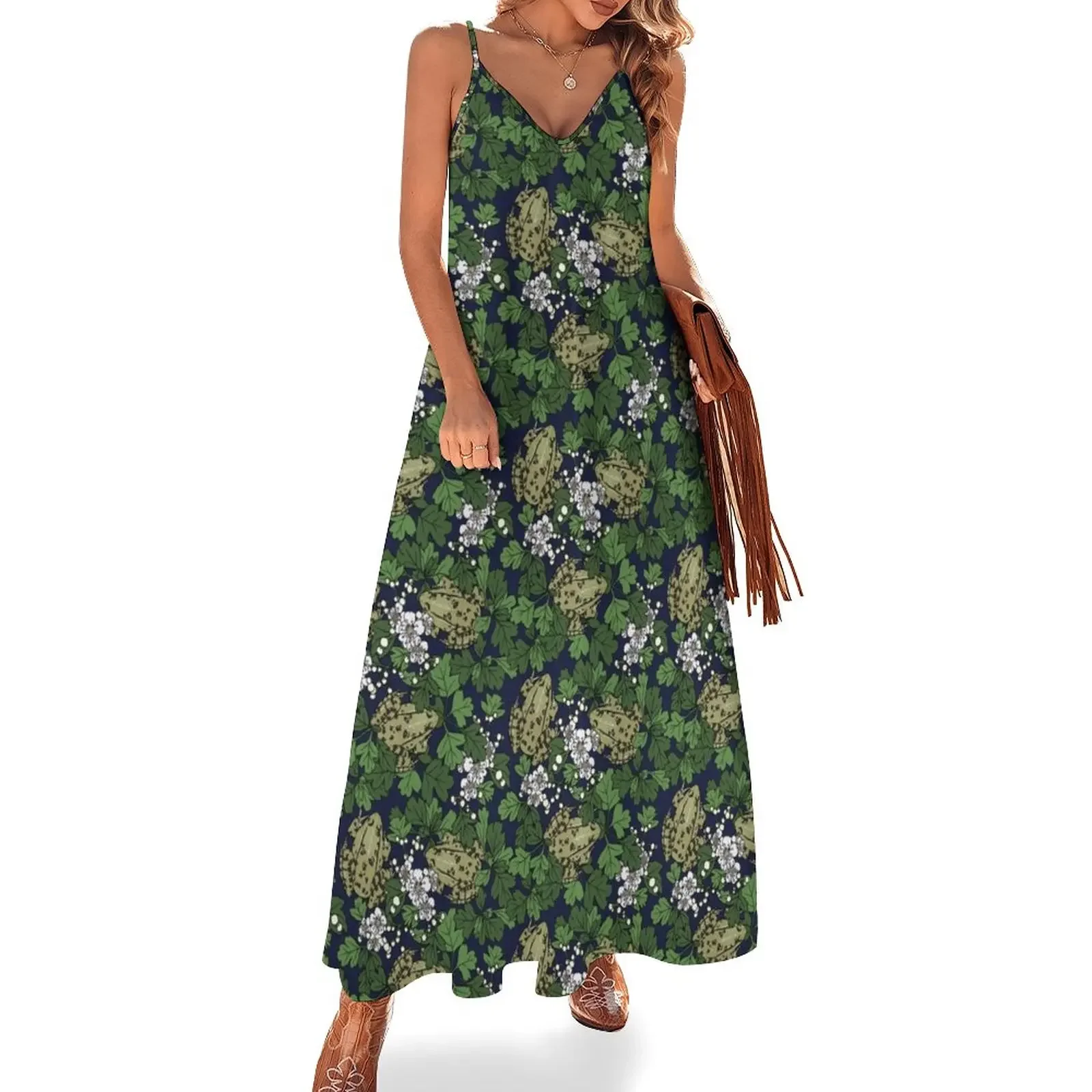 Frogs in the Hawthorn - midnight blue Sleeveless Dress elegant women's dresses sale Dance dresses Dress
Frogs in the Hawthorn - midnight blue Sleeveless Dress elegant women's dresses sale Dance dresses Dress
