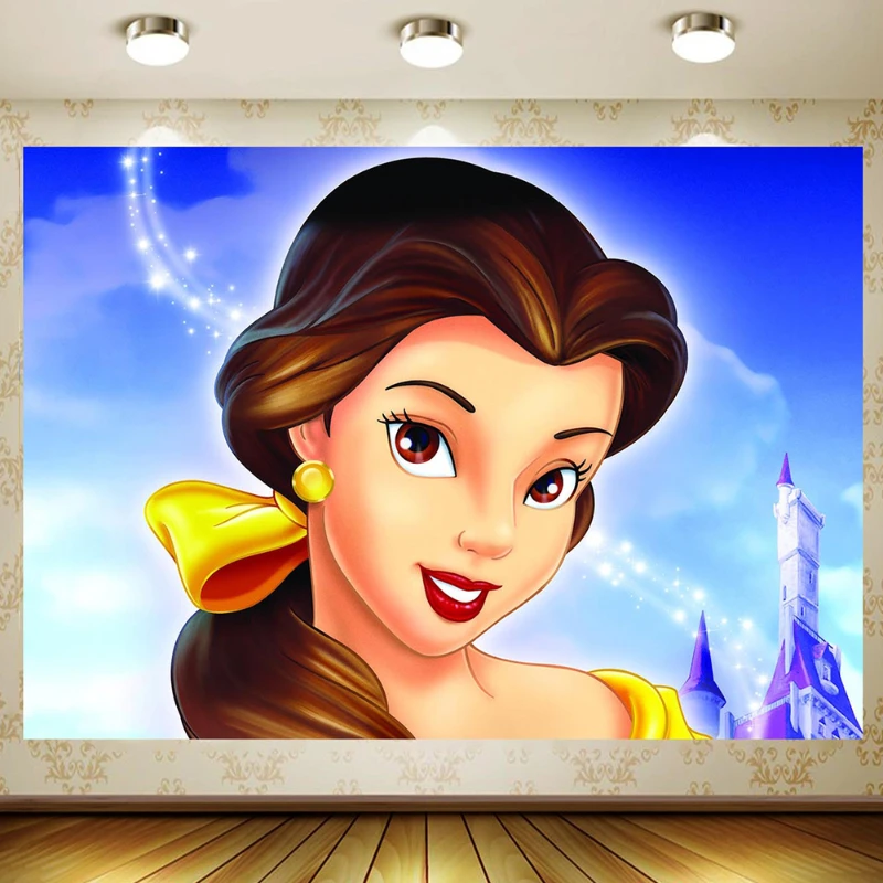 Disney Beauty and Beast Princess Belle Background Girl Birthday Party Backdrop Banner Baby Shower Decor Photography Background
Disney Beauty and Beast Princess Belle Background Girl Birthday Party Backdrop Banner Baby Shower Decor Photography Background