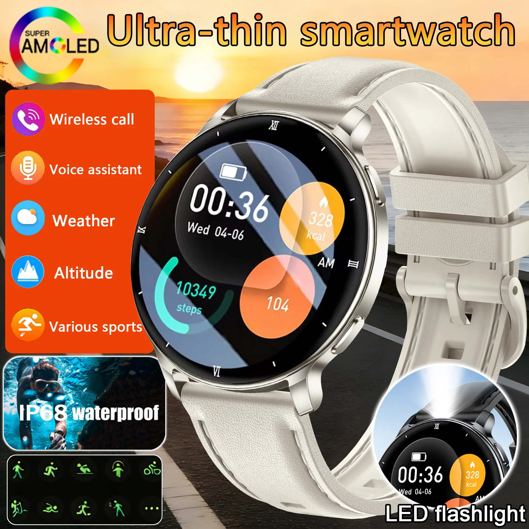2026 New Lady Fashion Smart Watch women AMOLED HD Screen GPS Heart Rate Bluetooth Call Waterproof Outdoor SmartWatch For Men
2026 New Lady Fashion Smart Watch women AMOLED HD Screen GPS Heart Rate Bluetooth Call Waterproof Outdoor SmartWatch For Men