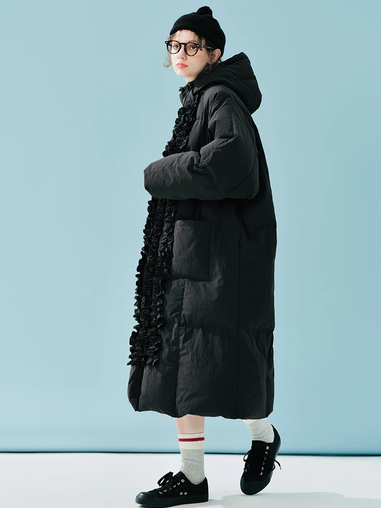 Iokoni Women's Long down Jaet Hooded Bla Wood ain Du Feather Warm Sli Commute Sle Winter Coat
Iokoni Women's Long down Jaet Hooded Bla Wood ain Du Feather Warm Sli Commute Sle Winter Coat