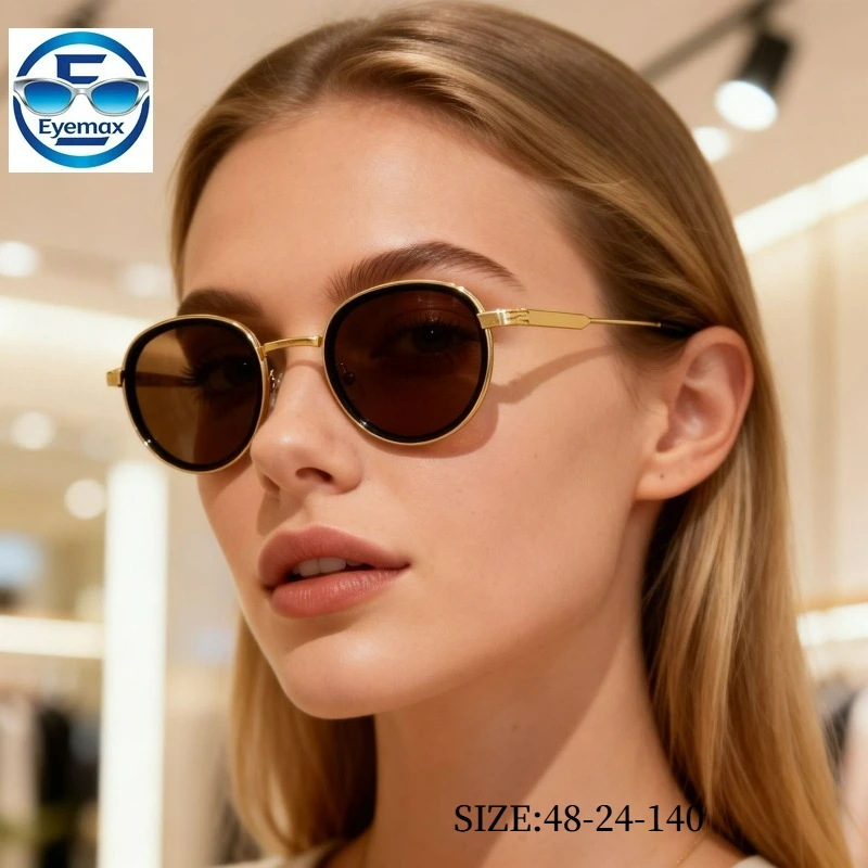 2026 New Vintage Round Sunglasses Men Women Gold Frame Brown Lens Polarized UV400 Protection Retro Fashion Driving Sun Glasses
2026 New Vintage Round Sunglasses Men Women Gold Frame Brown Lens Polarized UV400 Protection Retro Fashion Driving Sun Glasses
