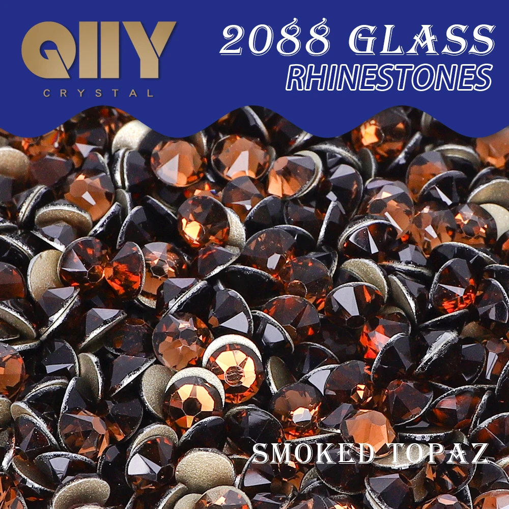 QIIY Smoked Topaz 2088 SS10-SS30 Rhinestones Crystal Golden Flatback 8 Big 8 Small 16cut Stones For DIY Nail Art Decoration
QIIY Smoked Topaz 2088 SS10-SS30 Rhinestones Crystal Golden Flatback 8 Big 8 Small 16cut Stones For DIY Nail Art Decoration
