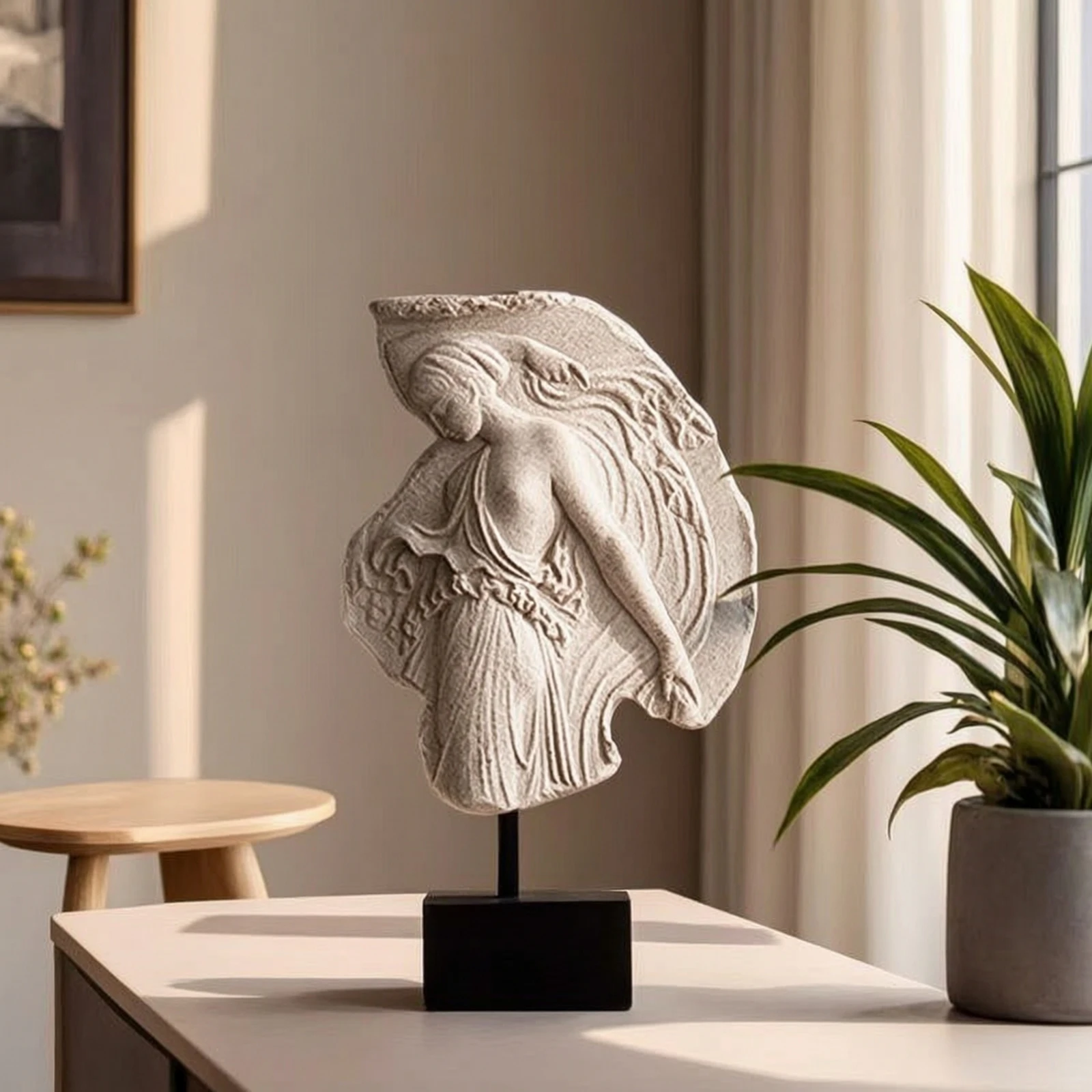 Female Relief Sculpture Stone-Like Woman Statue Female Statue Resin Woman Figurine Modern for Interior Designers, Shelf, Mantel
Female Relief Sculpture Stone-Like Woman Statue Female Statue Resin Woman Figurine Modern for Interior Designers, Shelf, Mantel