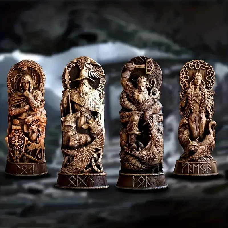 Viking God Goddes Sculpture Scandinavian Pantheon Resin Ornaments Freyja Statue Freyaes Norse Gods Carving Altar Heathen Asatru
Viking God Goddes Sculpture Scandinavian Pantheon Resin Ornaments Freyja Statue Freyaes Norse Gods Carving Altar Heathen Asatru