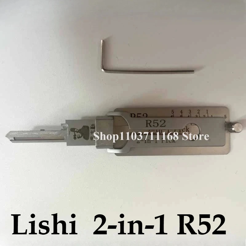 Lishi 2-IN-1 R52 Picking Locksmith Keychain Master Key Keychain Camping ToolsOpens Everything Self Defense PicK for All Locks
Lishi 2-IN-1 R52 Picking Locksmith Keychain Master Key Keychain Camping ToolsOpens Everything Self Defense PicK for All Locks
