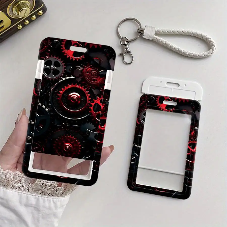 Red Gear Mechanism 1Pc Card Holder Retractable Credit Card Holders Holders Child Bus with lanyard Bank ID Badge Cover Case
Red Gear Mechanism 1Pc Card Holder Retractable Credit Card Holders Holders Child Bus with lanyard Bank ID Badge Cover Case