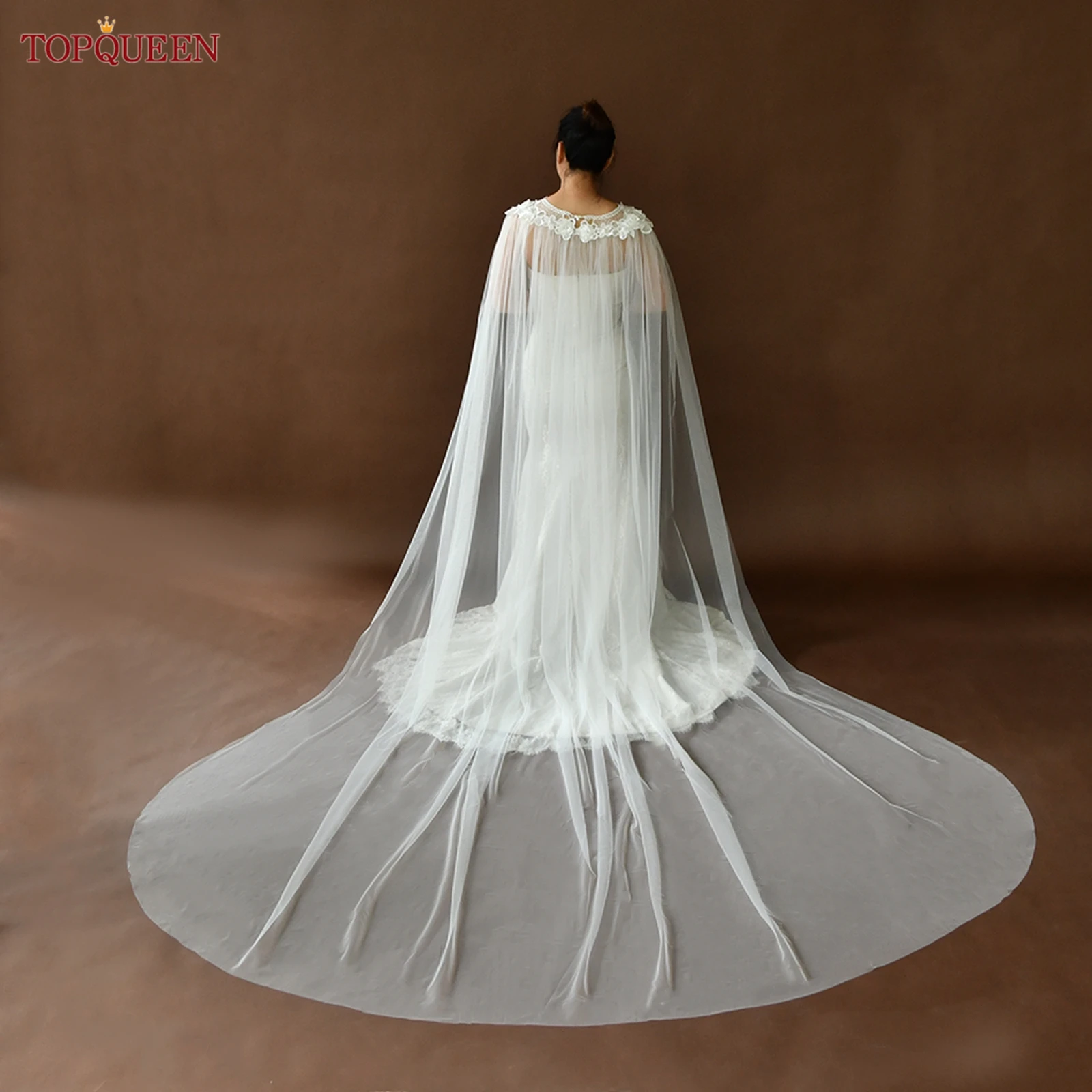 TOPQUEEN Vg18 Элегантная длинная кружевная шаль для свадебной вечеринки, тюлевая накидка, свадебные накидки, свадебные аксессуары, настраиваемые
TOPQUEEN Vg18 Элегантная длинная кружевная шаль для свадебной вечеринки, тюлевая накидка, свадебные накидки, свадебные аксессуары, настраиваемые