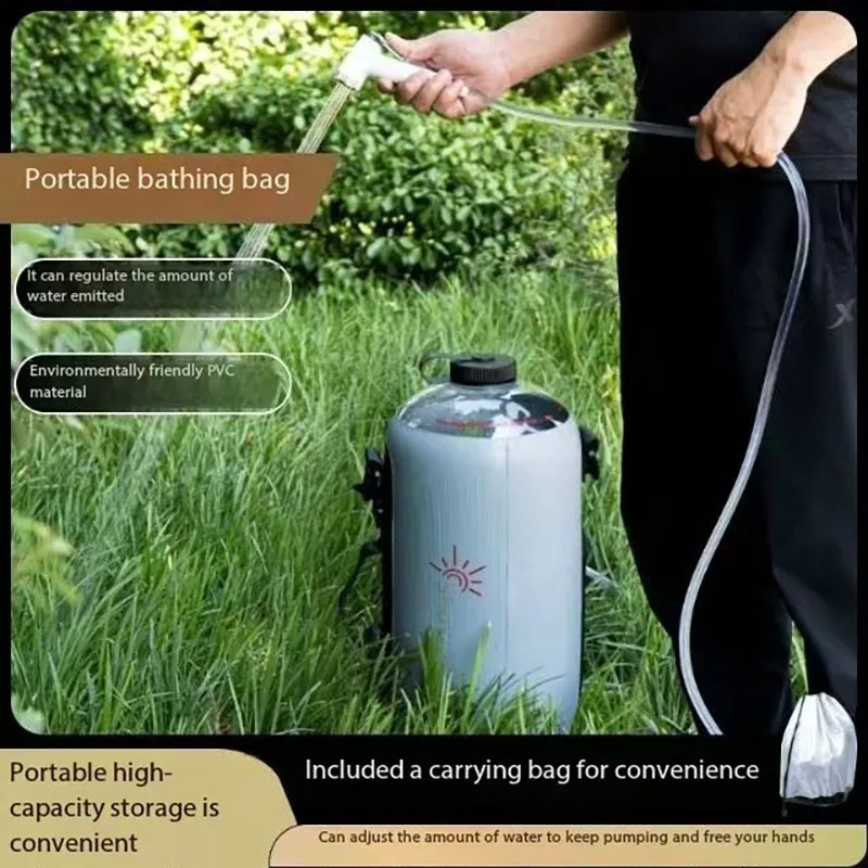 Outdoor Cooling shower bag Large-capacity foldable outdoor cooling shower shower portable solar bath water bag
Outdoor Cooling shower bag Large-capacity foldable outdoor cooling shower shower portable solar bath water bag