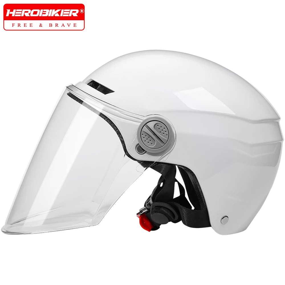 White Summer Electric Moto Helmet Motorcycle Helmets Moped Helmets With Double Visor Helmet Bicycle Light Helmet For Women
White Summer Electric Moto Helmet Motorcycle Helmets Moped Helmets With Double Visor Helmet Bicycle Light Helmet For Women