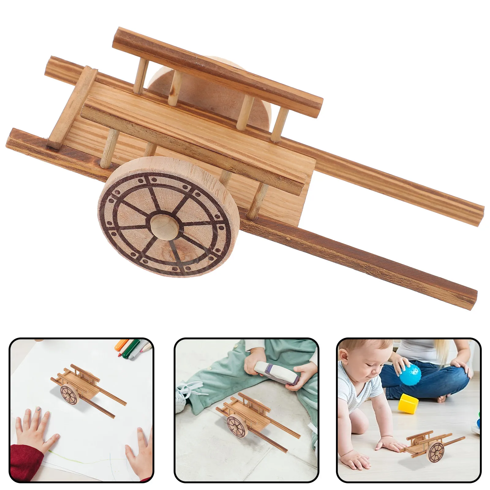 Wood Cart Miniature Flatbed Pushcart Simulation for Fairy Garden Desktop Home Office Micro Landscape Decoration Small Garden
Wood Cart Miniature Flatbed Pushcart Simulation for Fairy Garden Desktop Home Office Micro Landscape Decoration Small Garden