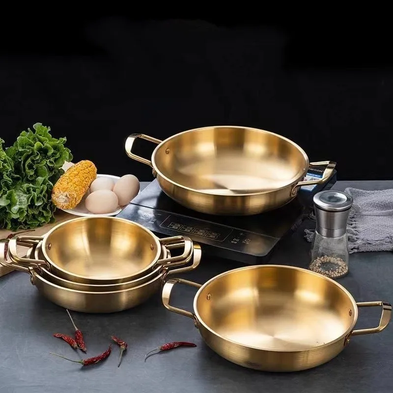 Korean Stainless Steel Ramen Pot Binaural Thicken Lnternet Celebrities Lnstant Noodle Pot Gold Seafood Griddle Small Hot Pot Hom
Korean Stainless Steel Ramen Pot Binaural Thicken Lnternet Celebrities Lnstant Noodle Pot Gold Seafood Griddle Small Hot Pot Hom