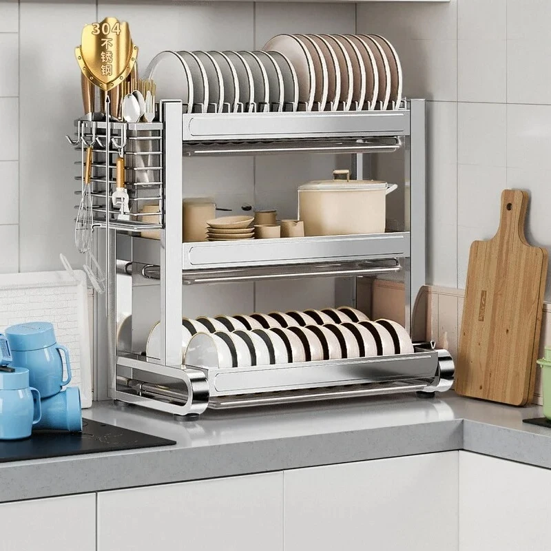 XL Stainless Steel Shelf Kitchen Dishes Dish Storage Rack Tableware Storage Box Multifunctional Household
XL Stainless Steel Shelf Kitchen Dishes Dish Storage Rack Tableware Storage Box Multifunctional Household