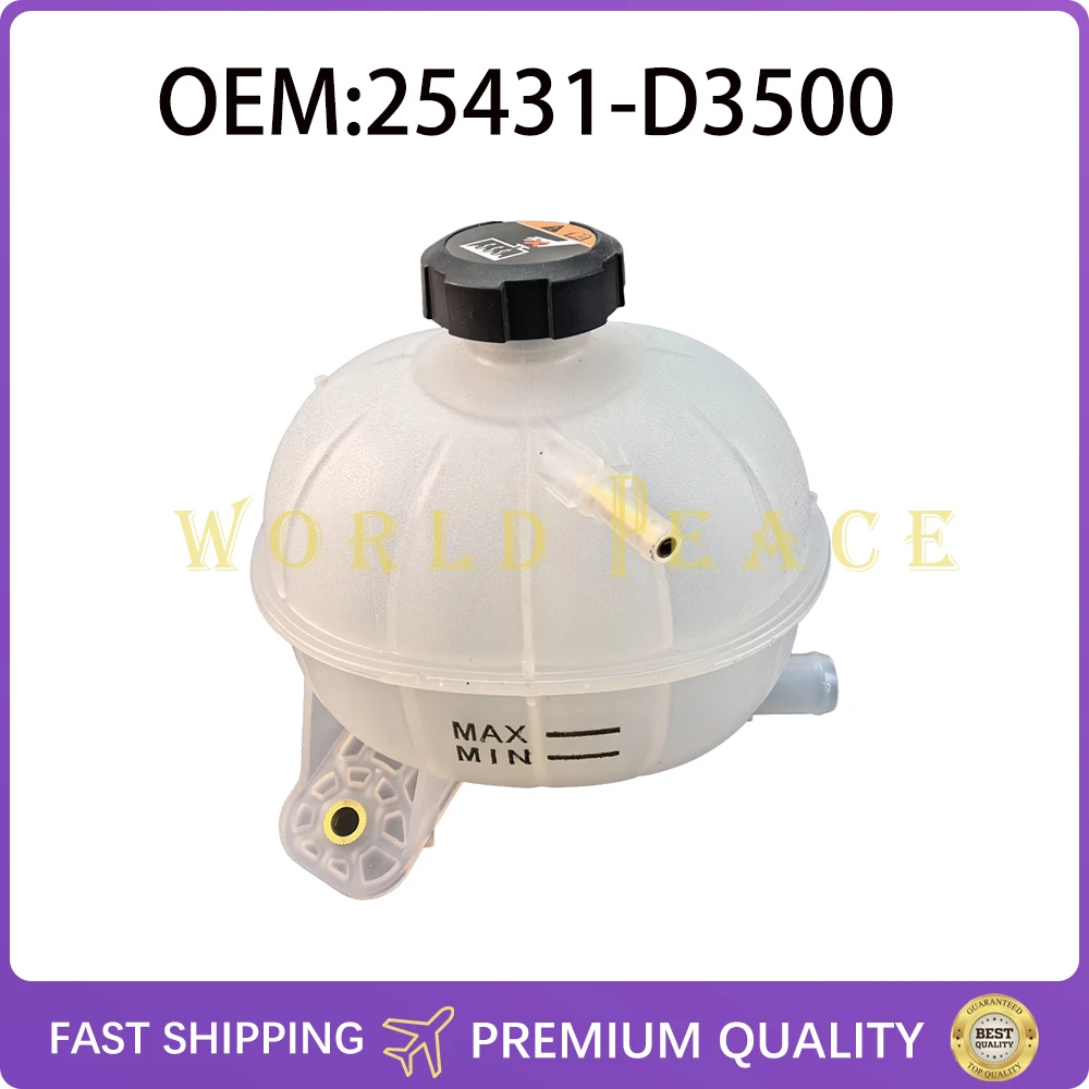 25431-D3500 Engine Coolant Overflow Bottle Reservoir Tank 25431D3500 For KIA SPORTAGE 2017 2018 2019 2020 2021 2022 2.0L 2.4L
25431-D3500 Engine Coolant Overflow Bottle Reservoir Tank 25431D3500 For KIA SPORTAGE 2017 2018 2019 2020 2021 2022 2.0L 2.4L