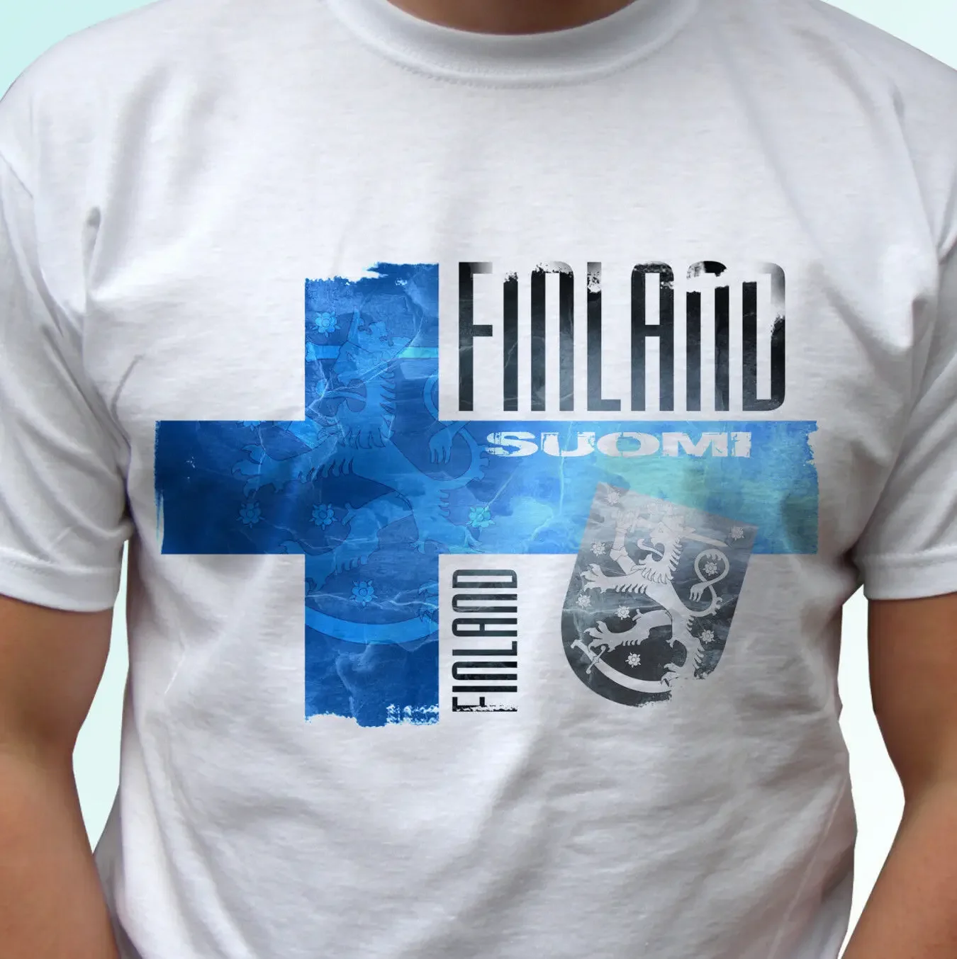 Finland Flag Design White T Shirt Top Modern Tee - Mens Breathable Top, Loose Casual Mens T-shirt S-3XL
Finland Flag Design White T Shirt Top Modern Tee - Mens Breathable Top, Loose Casual Mens T-shirt S-3XL