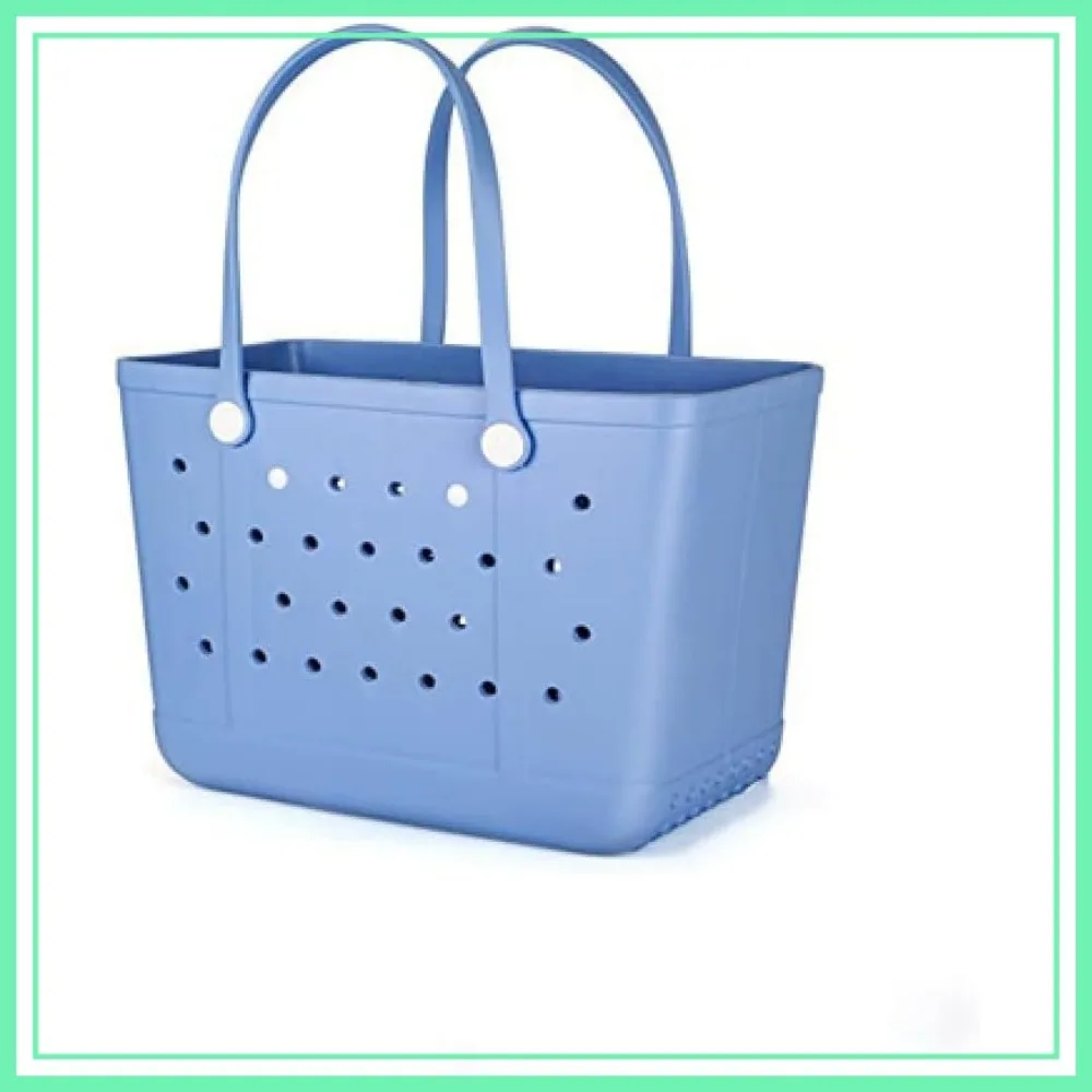 Waterproof Sandproof Beach Tote, Washable Rubber Bag for Pool Sports Gym Travel
Waterproof Sandproof Beach Tote, Washable Rubber Bag for Pool Sports Gym Travel