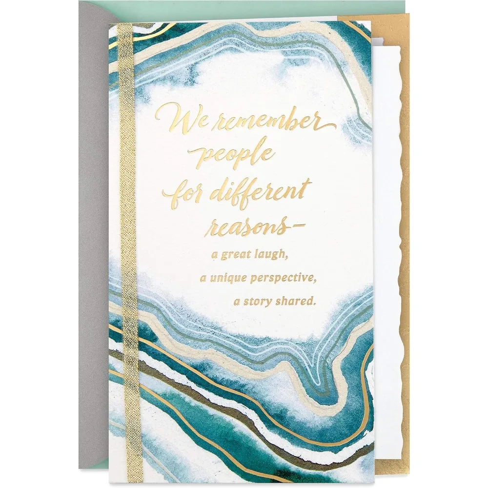 Hallmark Sympathy Card (Gold Foil Agate)
Hallmark Sympathy Card (Gold Foil Agate)