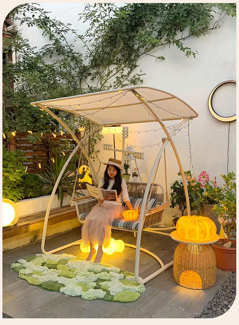 Swing Garden Furniture Rattan Double Terrace Rocking Chair Balcony Garden Solid Wood Armrest Outdoor Small Courtyard
Swing Garden Furniture Rattan Double Terrace Rocking Chair Balcony Garden Solid Wood Armrest Outdoor Small Courtyard
