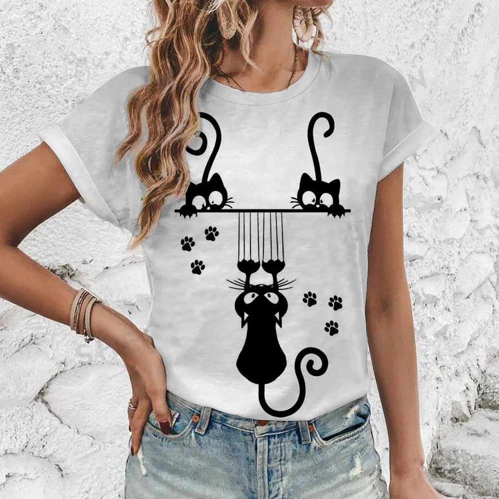 Women's T-Shirts Cartoon Cat Cute Animal 3d Print T-Shirt Harajuku Casual Short Sleeve Top Tee O Neck Oversized Female Clothing
Women's T-Shirts Cartoon Cat Cute Animal 3d Print T-Shirt Harajuku Casual Short Sleeve Top Tee O Neck Oversized Female Clothing