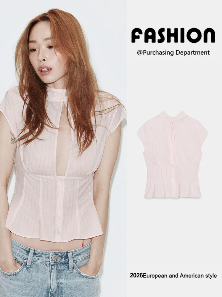 Summer New Women's Short Sleeve High Collar Knot Top Chinese Style Shirt Fashionable Elegant Casual Women's Wear
Summer New Women's Short Sleeve High Collar Knot Top Chinese Style Shirt Fashionable Elegant Casual Women's Wear