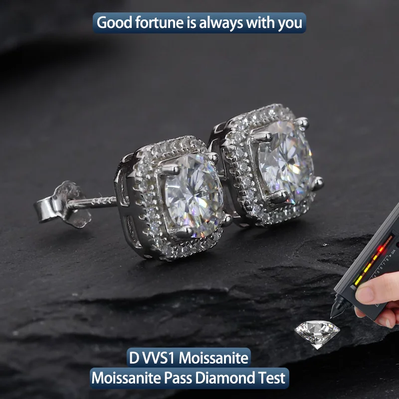  S925 Серебряные серьги с муассанитом и квадратной оберткой 1CT * 2 Настраиваемые ювелирные изделия из муассанита в стиле хип-хоп Персонализированные кольца в подарок
S925 Серебряные серьги с муассанитом и квадратной оберткой 1CT * 2 Настраиваемые ювелирные изделия из муассанита в стиле хип-хоп Персонализированные кольца в подарок